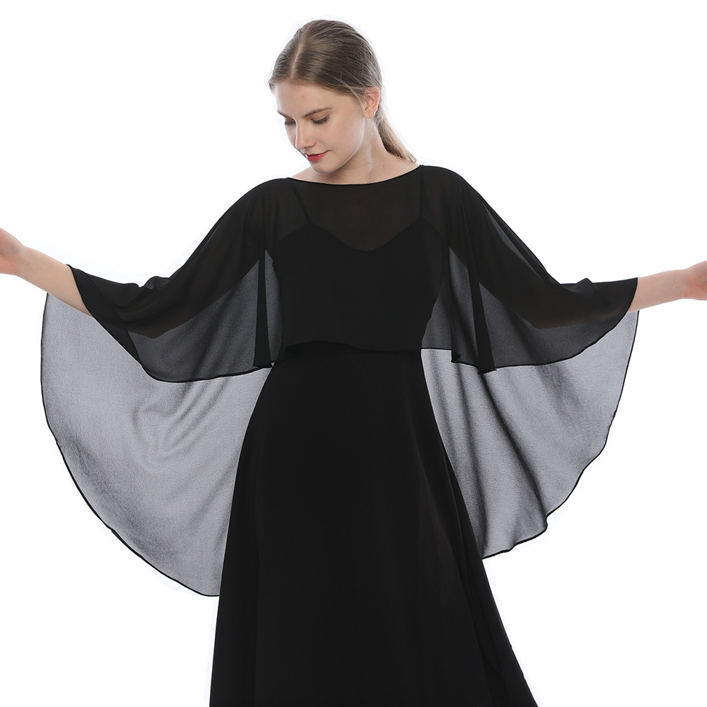 Wrap Blouse Chiffon - شال نسائي من الشيفون خفيف الوزن،