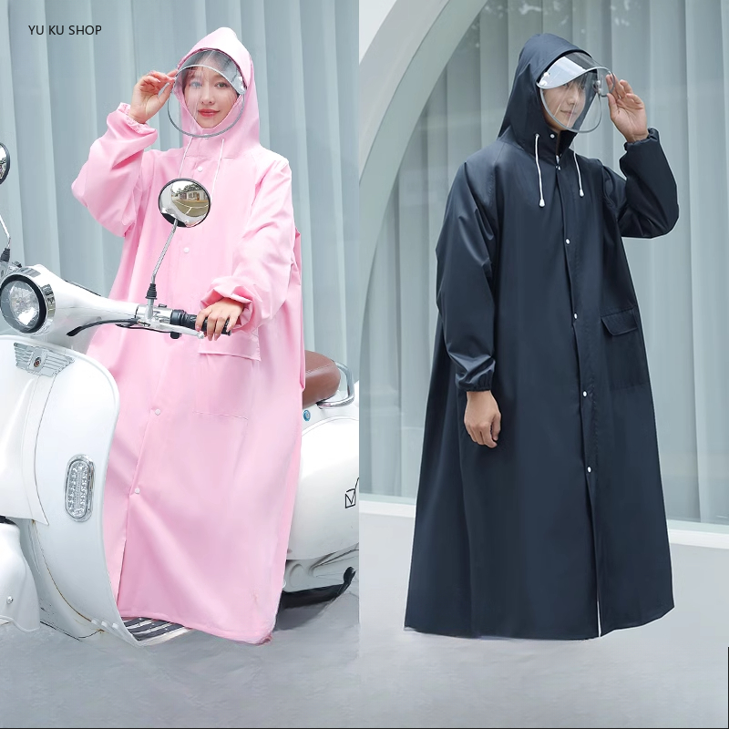 Women'S Fashion Rain Jacket - موضة تنفس معطف المطر الطويل المعطف