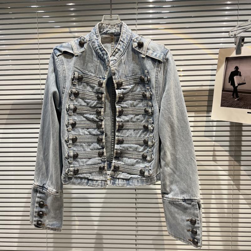 Women Fashion Jeans Top - جاكيت دنيم جديد 2026 للنساء، موضة