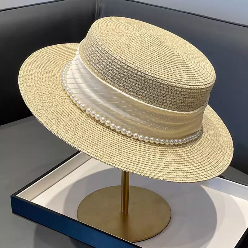Straw Hat Summer - 2025 نمط جديد قبعة الرجعية شقة