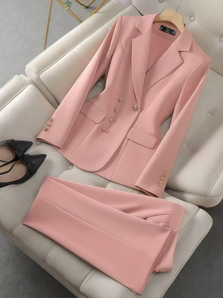 Women'S Fashion Business Casual - 2 قطعة مجموعة مزاجه المرأة بدلة