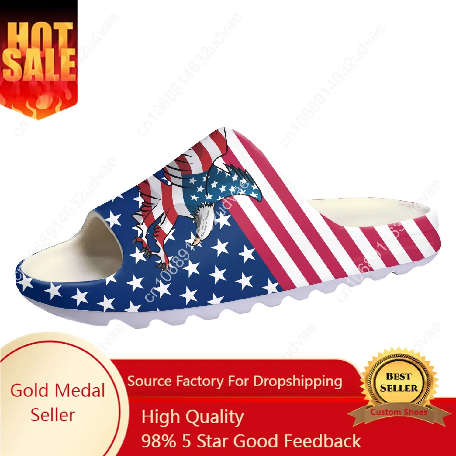 Women Fashion Usa - شباشب منزلية وصنادل مائية مخصصة بنعل