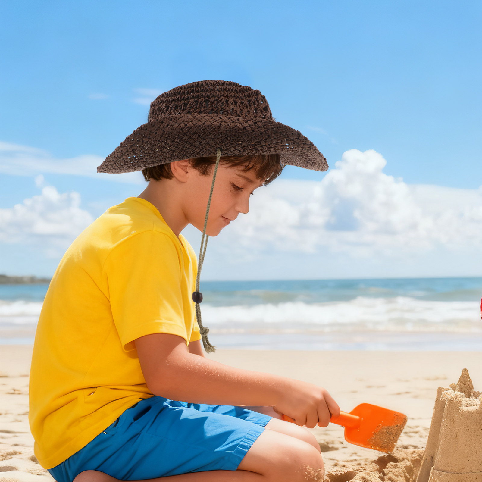قبعة رعاة البقر للأطفال من الق - مراجعة Straw Hat Summer وسعره