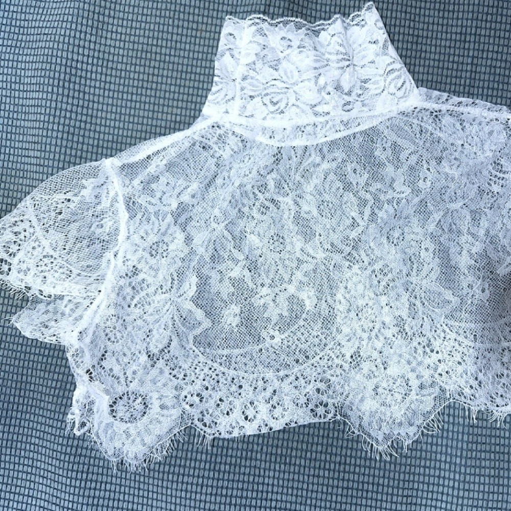 شال قابل للفصل، ياقة مزيفة أني - مراجعة Wrap Blouse Chiffon وسعره