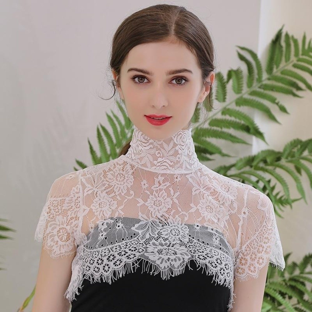 شال قابل للفصل، ياقة مزيفة أني - مراجعة Wrap Blouse Chiffon وسعره