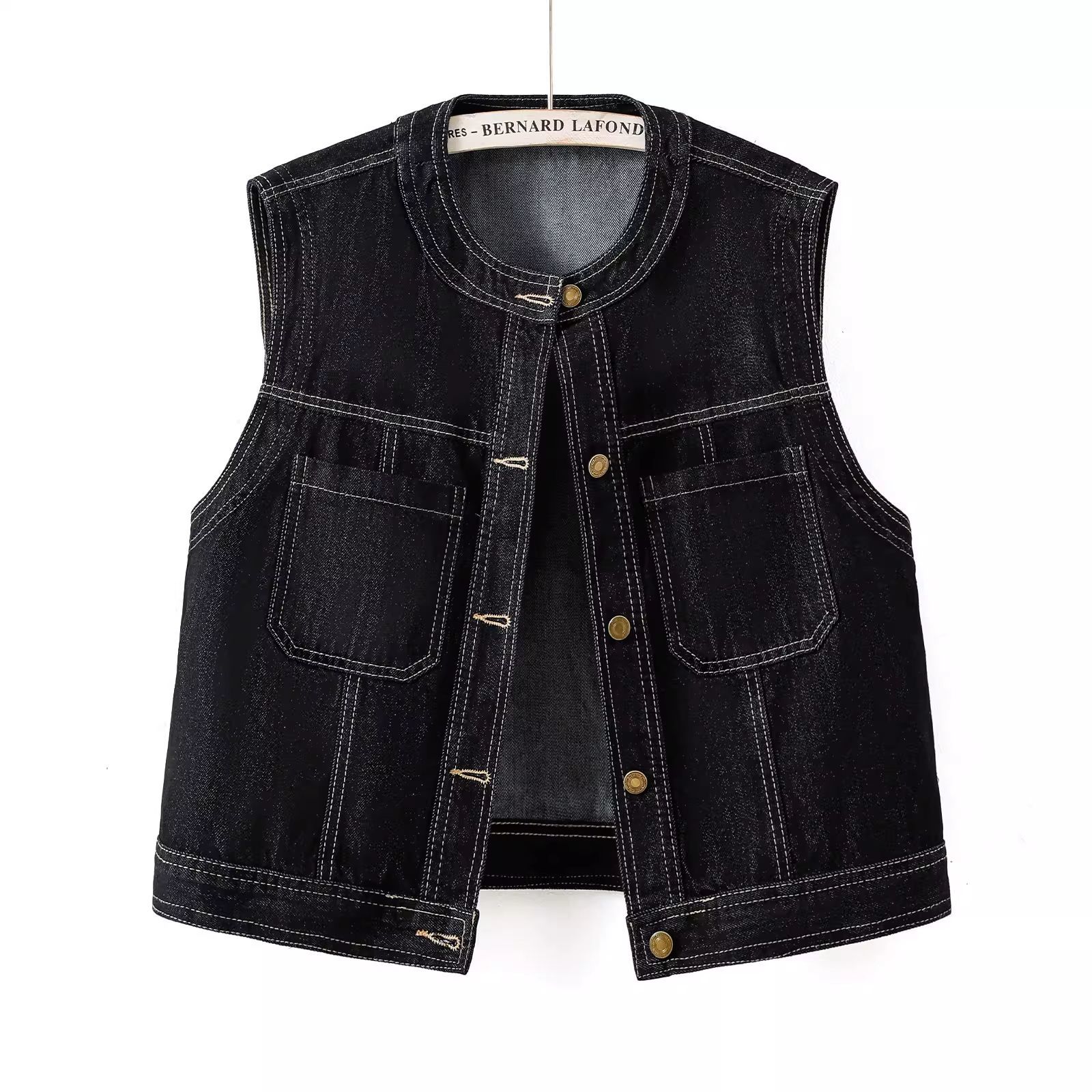 سترة جينز نسائية بدون أكمام بر - مراجعة Women Fashion Jeans Top وسعره