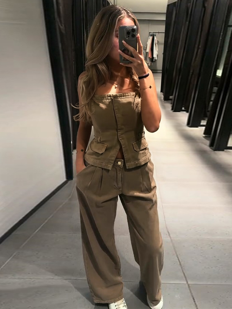 طقم نسائي Y2k موضة 2026: سترة  - مراجعة Women Fashion Jeans Top وسعره