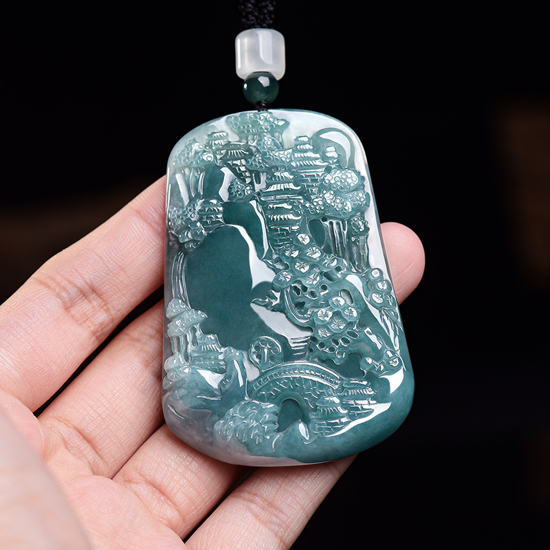 قلادة من اليشم البورمي الطبيعي - مراجعة Women'S Fashion وسعره