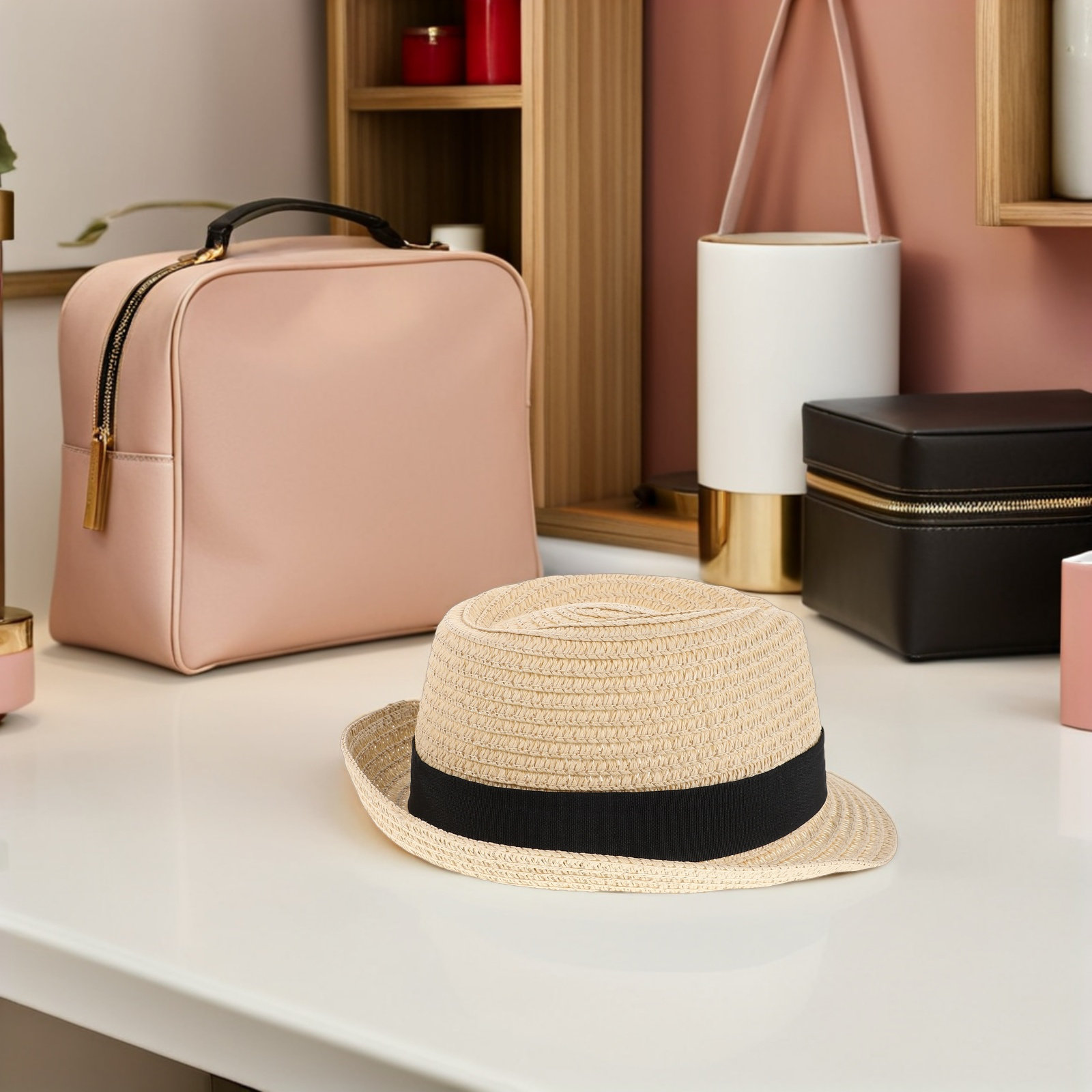 قبعة شمس صيفية للأولاد الصغار  - مراجعة Straw Hat Summer وسعره