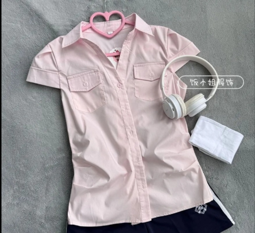 بلوزة عصرية بتصميم بريبي بأزرا - مراجعة Women'S Y2K Fashion Aesthetic وسعره