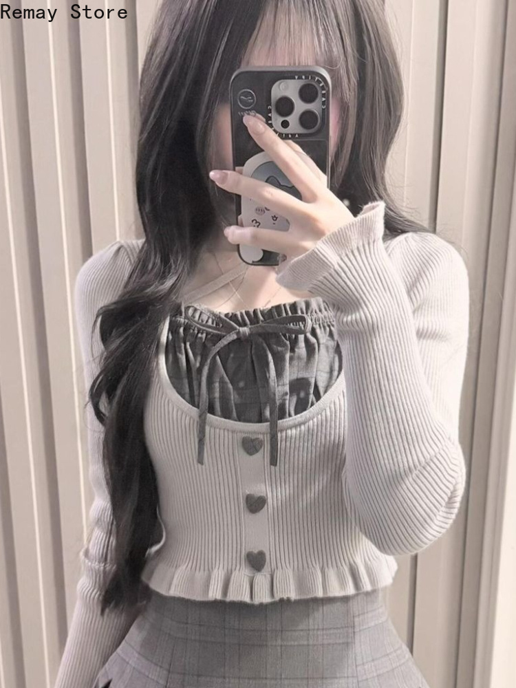 جديد الخريف الفرنسية أزياء أني - مراجعة Women'S Y2K Fashion Aesthetic وسعره