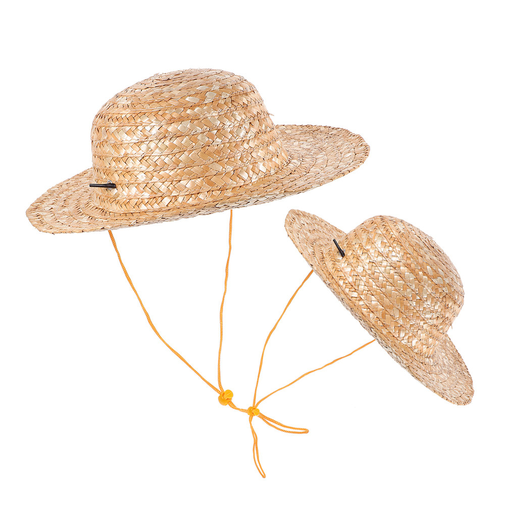 قطعتان من قبعات الشمس للأطفال، - مراجعة Straw Hat Summer وسعره