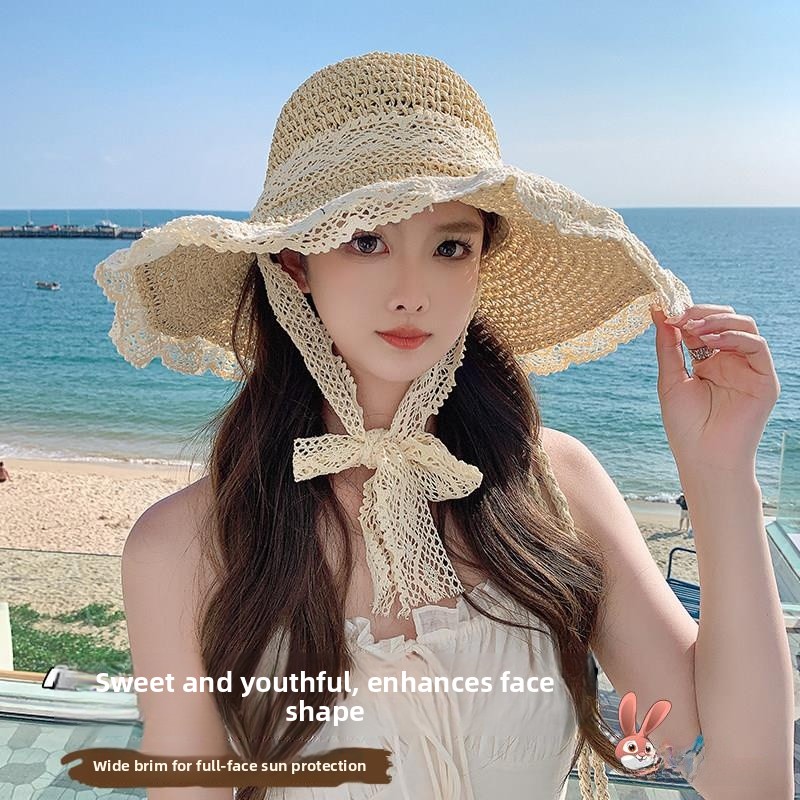 قبعة قش صيفية للنساء بتصميم مج - مراجعة Straw Hat Summer وسعره