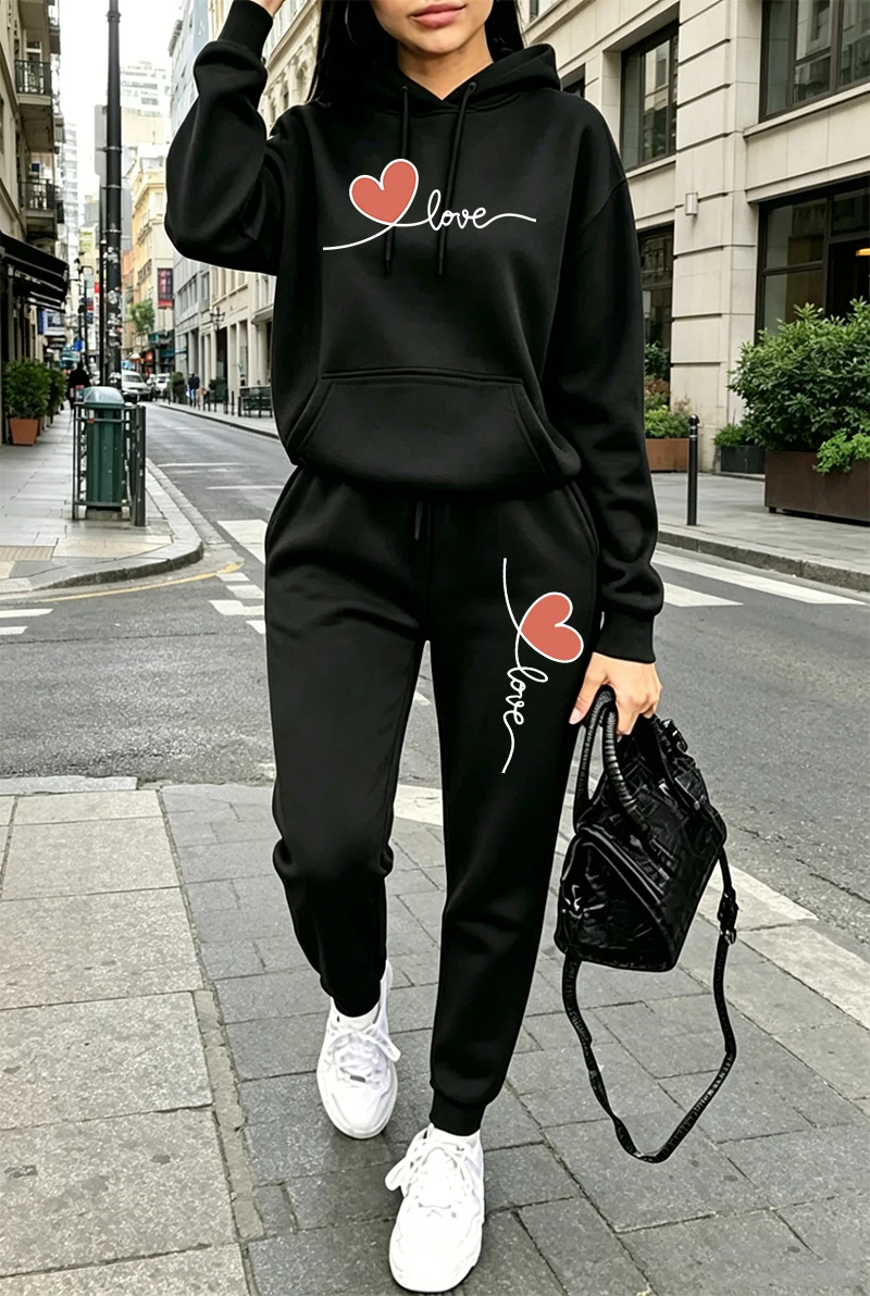 بدلة رياضية نسائية مطبوعة بأكم - مراجعة Women'S Fashion Hoodie وسعره