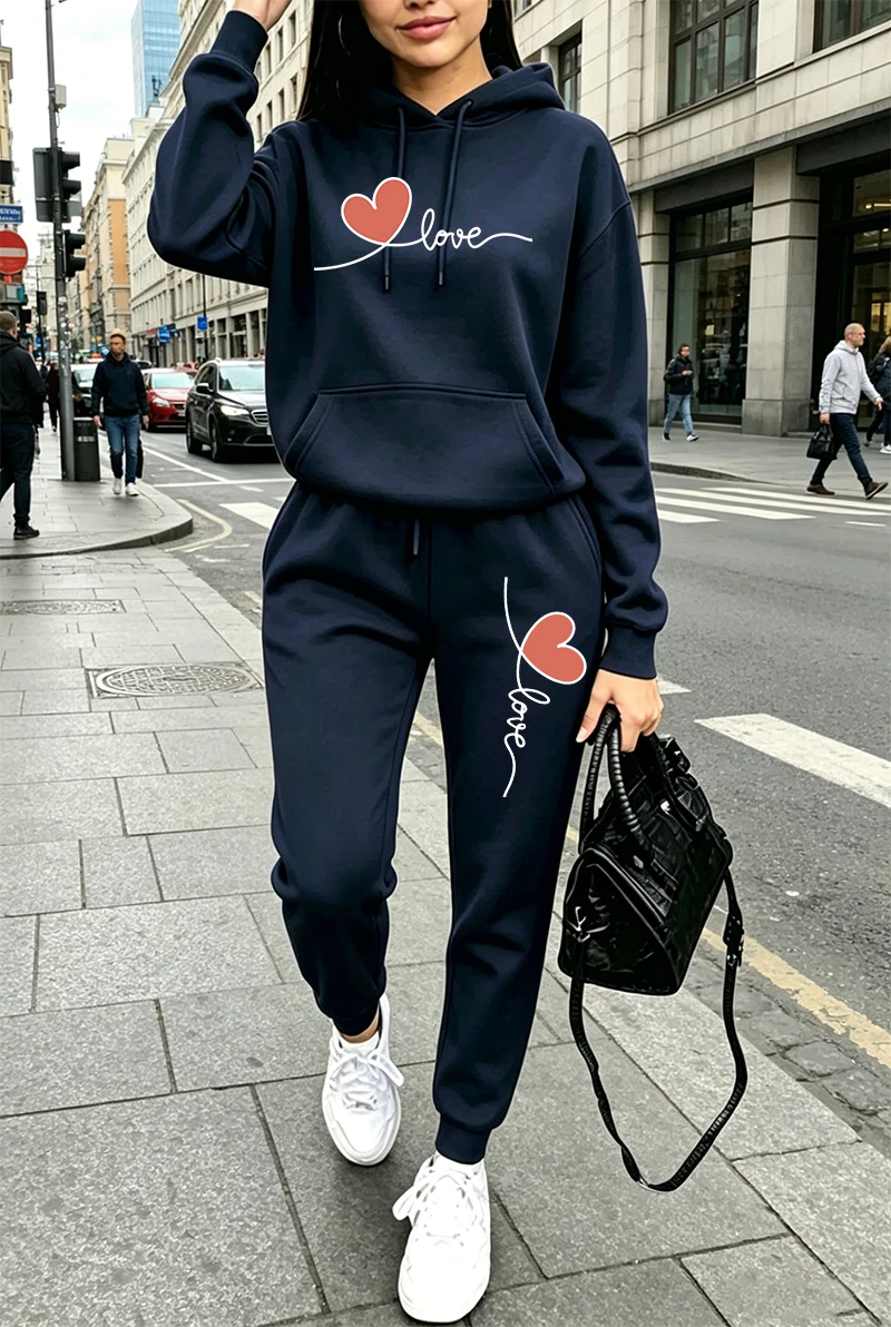 بدلة رياضية نسائية مطبوعة بأكم - مراجعة Women'S Fashion Hoodie وسعره