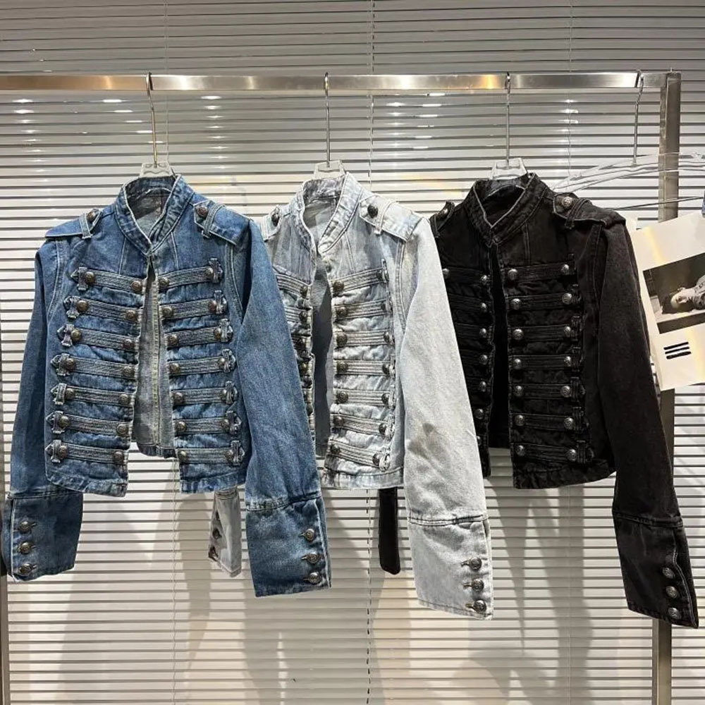 2025 ربيع الخريف المرأة سليم ا - مراجعة Women Fashion Jeans Top وسعره