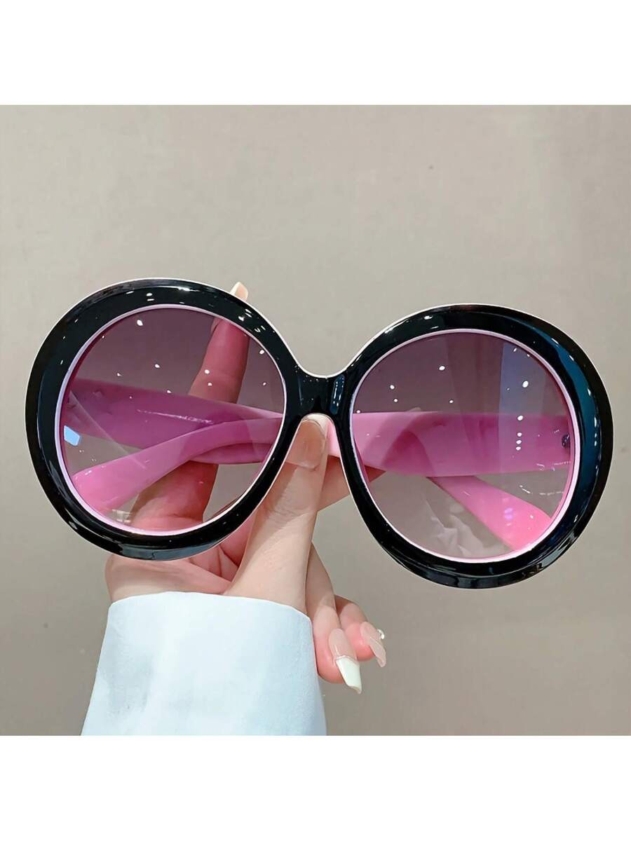 نظارات نسائية بإطار دائري كبير - مراجعة Women'S Fashion Glasses Non Prescription وسعره