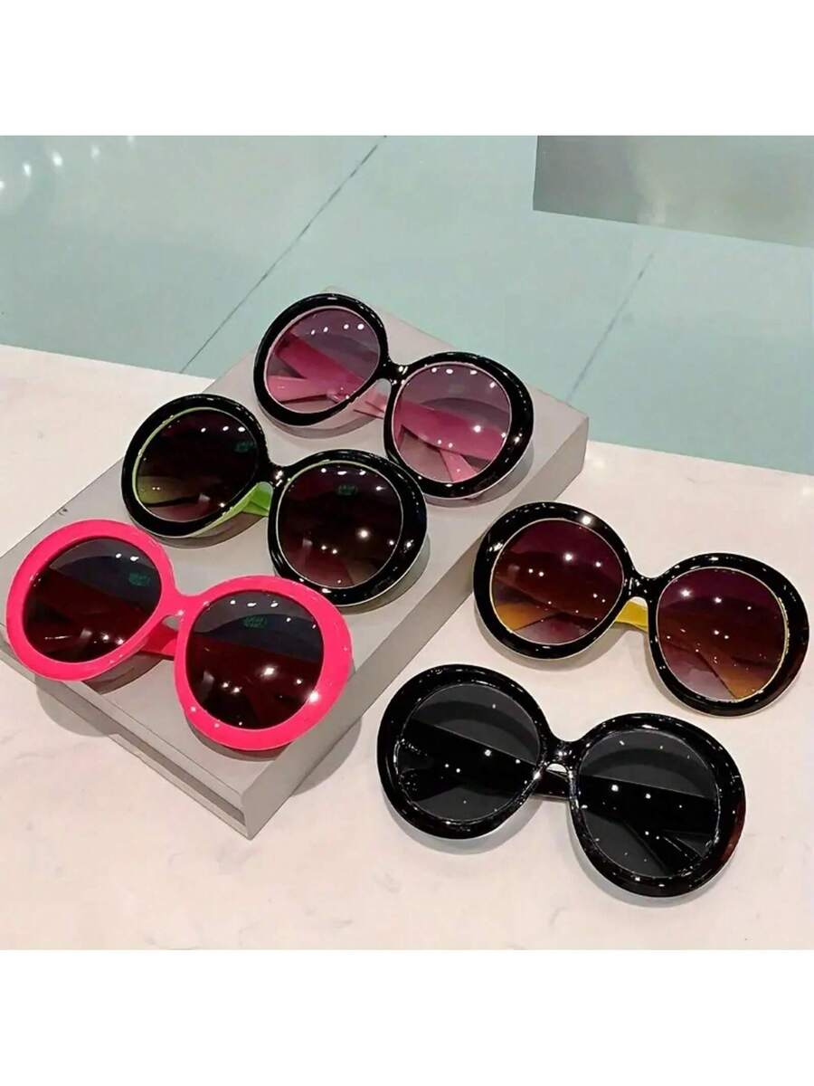 نظارات نسائية بإطار دائري كبير - مراجعة Women'S Fashion Glasses Non Prescription وسعره