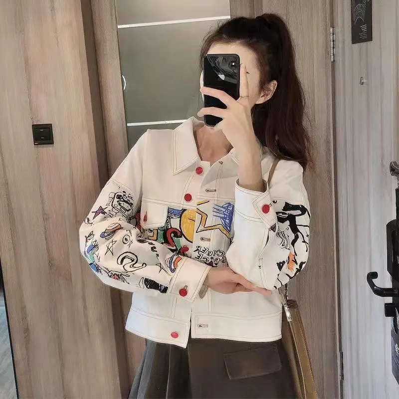 الكورية الإناث الموضة الترفيه  - مراجعة Women Fashion Jeans Top وسعره