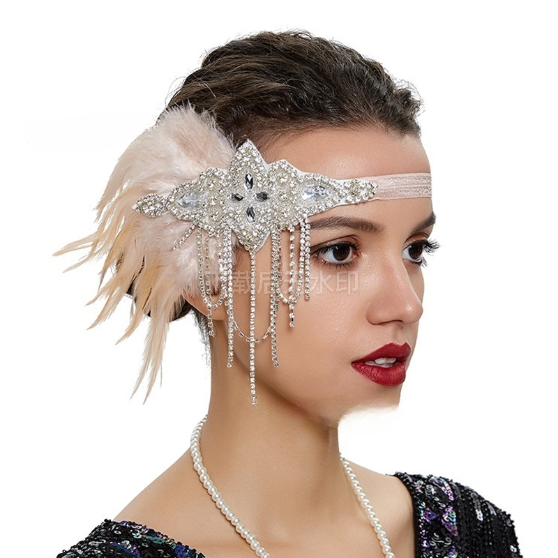 عقال زعنفة عتيقة مع ريشة ، خوذ - مراجعة Women'S Fashion Roaring 20S وسعره