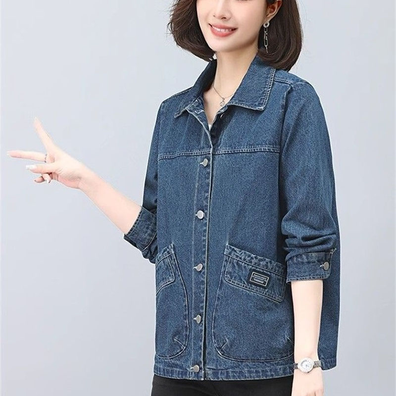 جاكيت جينز نسائي بأكمام طويلة  - مراجعة Women Fashion Jeans Top وسعره