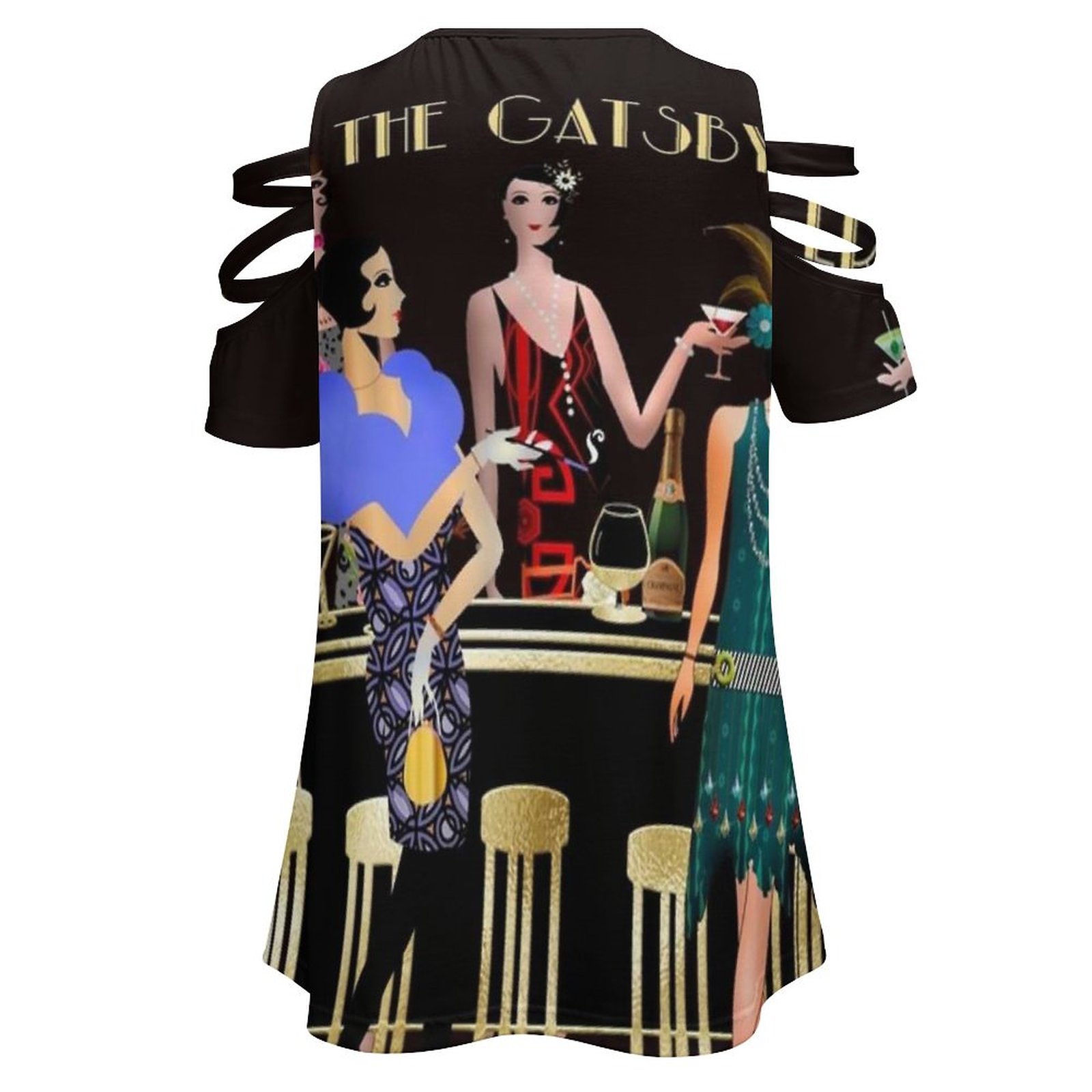 قميص نسائي بأكمام قصيرة وسحّاب - مراجعة Women'S Fashion Roaring 20S وسعره