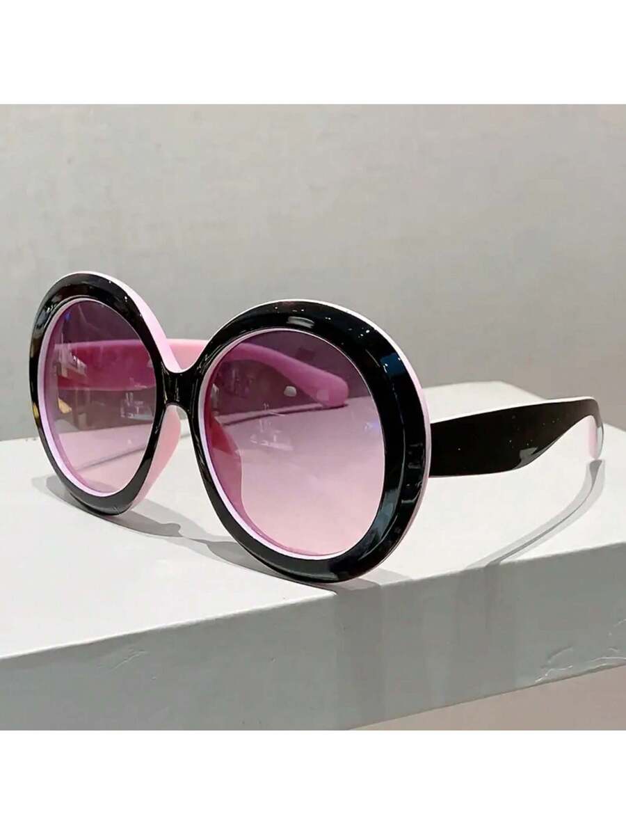 نظارات نسائية بإطار دائري كبير - مراجعة Women'S Fashion Glasses Non Prescription وسعره