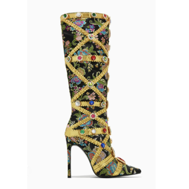 أحذية طويلة فوق الركبة بكعب عا - مراجعة Women'S Fashion Knee High Boots وسعره