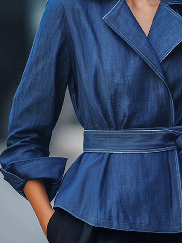 جاكيت جينز نسائي أنيق لخريف ور - مراجعة Women Fashion Jackets وسعره